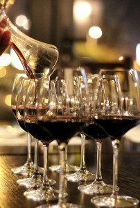 pahare pregatita la degustare