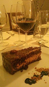 tarta ciocolata fructe