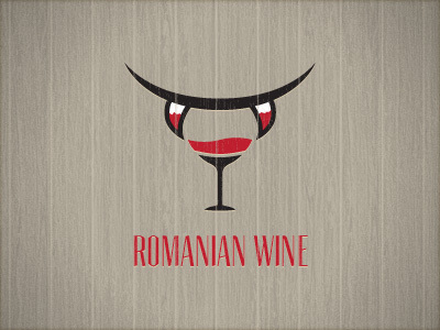 Romanian wine theme logo