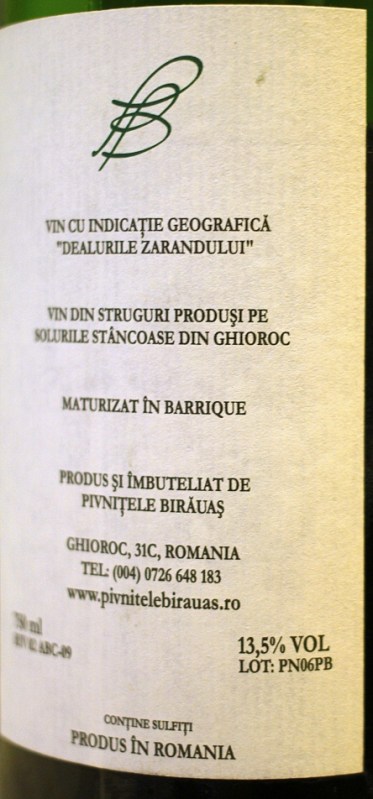 Pinot Noir Birauas 2006