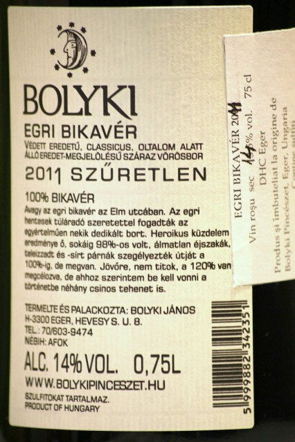 Bolyki Egri Bikaver 2011