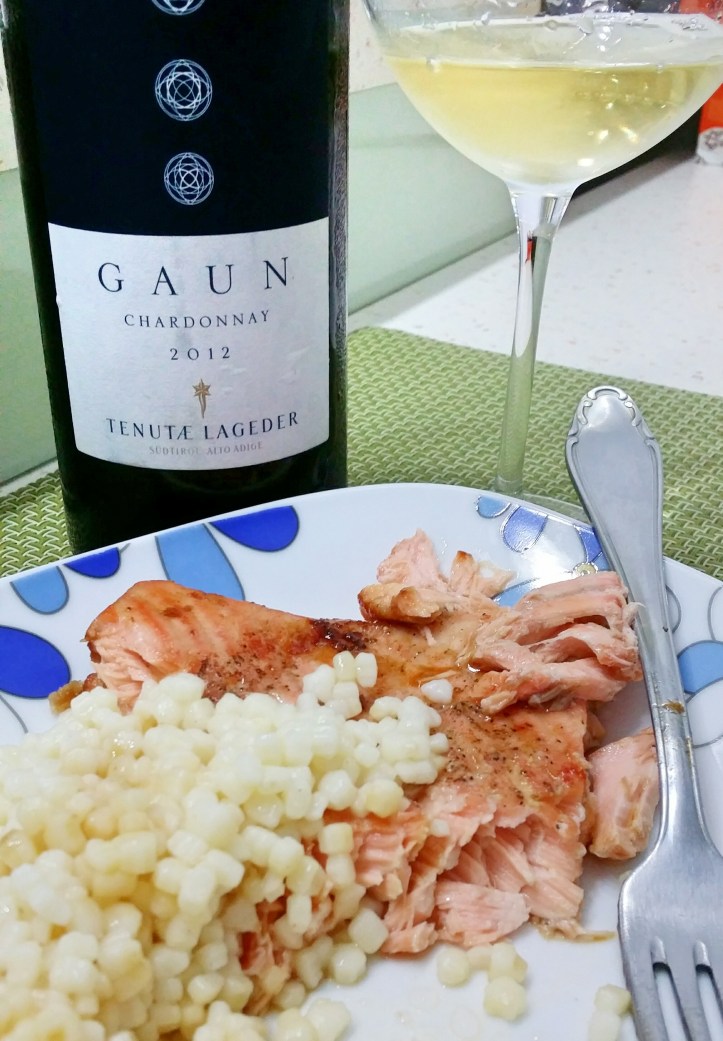 salmon with Italian Chardonnay