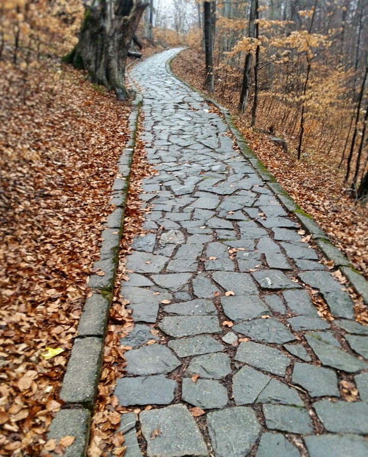 alergare pe drum de piatra